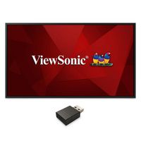 ViewSonic 43" LED Commercial Display, 3840x2160, 350 Nits, 1200:1, HDMI x 2, DVI x 1, IR in/out x 1, w/ RS232 in x 1, USB x 2, Audio out x 1, SPDIF, Speaker 10W x 2, RJ45 x 1,  Black - W125911318