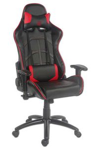 LC-POWER Video Game Chair Pc Gaming Chair Black, Red - W128302431