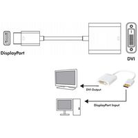 Techly DISPLAYPORT 1.2 MALE TO DVI-D FEMALE ADAPTER - W128318699