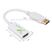 Techly DISPLAYPORT 1.2 MALE TO HDMI FEMALE ADAPTER - W128318703