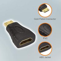 Techly MINI HDMI/C MALE TO HDMI FEMALE ADAPTER - W128318724