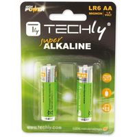 Techly ALKALINE AA LR06 - 2pcs. - W128318767