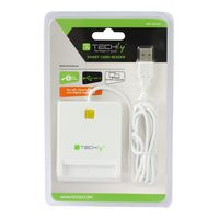 Techly COMPACT SMART CARD/EID READER USB2.0 WHITE - W128318970