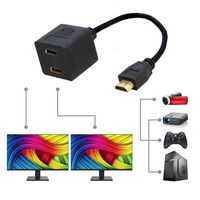 Techly 1x2 1080P HDMI SPLITTER CABLE - 30CM - W128319208