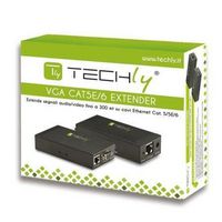 Techly AMPLIFIER EXTENDER VGA AND AUDIO ON UTP - KIT TO 300M - W128319304