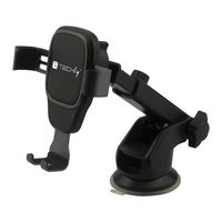 Techly GRAVITY CAR SUPPORT WITH CUP SUCTION AND VENT CLIP - W128319462