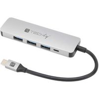 Techly USB C TO 4 USB 3.0 SILVER METAL - W128319528