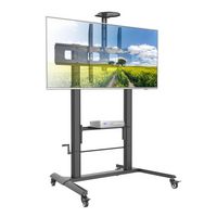 Techly TROLLEY FLOOR STAND/SUPPORT 52"-110" WITH 2 SHELVES - W128319039