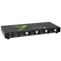 Techly KVM-USB/HDMI SWITCH 4 PORTS BLACK - W128319400