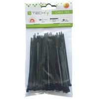 Techly CABLE TIE 280X4.8MM - PACK 100 PCS BLACK - W128319485