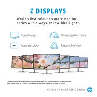 HP Z24u G3 61 cm (24") 1920 x 1200 pixels WUXGA LED Argent - W127071199