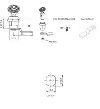 Lanview by Logon LOCK & DIFFERENT KEY FOR FREE WALL TYPE CABINET - W128317749