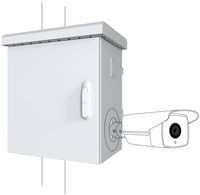 Lanview by Logon Maxi Classic Pole Mounted CCTV Cabinet For 4 cameras - W128318545