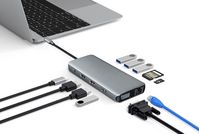 eSTUFF 12-in-1 Triple Display Mobile USB-C dock for PC and tablets - W125805000