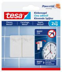 Tesa Self-Adhesive Label Rectangle Permanent White - W128329281