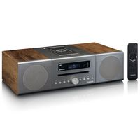 Lenco I Home Audio System Home Audio Micro System 40 W Silver, Wood - W128329740
