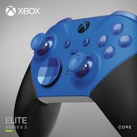 Microsoft Xbox Elite Series 2 - Core Black, Blue Bluetooth/Usb Gamepad Analogue / Digital Pc, Xbox One, Xbox One S, Xbox One X, Xbox Series S, Xbox Series X - W128329806