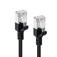 MicroConnect CAT6A U-FTP Slim, LSZH, 1m Network Cable, Black - W128178694