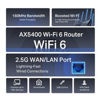 TP-Link Archer Ax5400 Multi-Gigabit Wifi 6 Router - W128338285