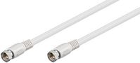 Goobay SAT ANTENNA CABLE F MALE TO F MALE 0,3M WHITE - W128320579