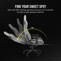 Corsair Video Game Chair Pc Gaming Chair Mesh Seat Grey - W128346952