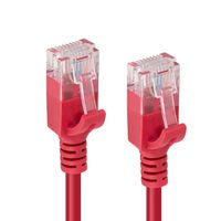 MicroConnect CAT6a U/UTP SLIM Network Cable 3m, Red - W125628035