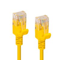 MicroConnect CAT6a U/UTP SLIM Network Cable 0.25m, Yellow - W125628021