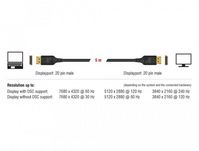 Delock DisplayPort Cable > St 8K 60Hz 2.00m black - W128357783