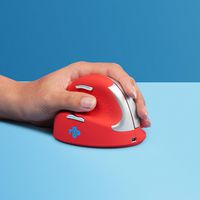 R-Go Tools R-Go HE Sport Ergonomic Mouse,  Medium (Hand Size 165-185mm), Left Handed, Bluetooth, Red - W124371249