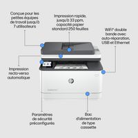 HP Laserjet Pro Mfp 3102Fdw Printer, Black And White, Printer For Small Medium Business, Print, Copy, Scan, Fax, Two-Sided Printing; Scan To Email; Scan To Pdf - W128281514