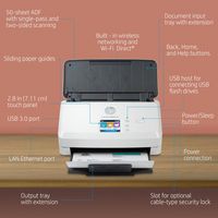 HP Scanjet Pro N4000 Snw1 Sheet-Feed Scanner Sheet-Fed Scanner 600 X 600 Dpi A4 Black, White - W128274691