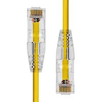 ProXtend Ultra Slim CAT6 U/UTP CU LSZH Ethernet Cable Yellow 5m - W128367359