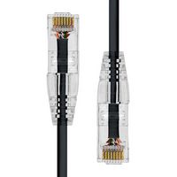 ProXtend Ultra Slim CAT6 U/UTP CU LSZH Ethernet Cable Black 75cm - W128367373