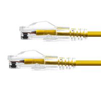 ProXtend Ultra Slim CAT6A U/UTP CU LSZH Ethernet Cable Yellow 75cm - W128367369