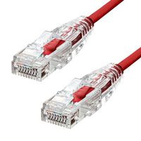 ProXtend Ultra Slim CAT6A U/UTP CU LSZH Ethernet Cable Red 20cm - W128367371