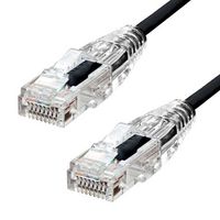 ProXtend Ultra Slim CAT6A U/UTP CU LSZH Ethernet Cable Black 4m - W128367397