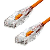 ProXtend Ultra Slim CAT6A U/UTP CU LSZH Ethernet Cable Orange 20cm - W128367499
