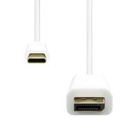 ProXtend USB-C to DisplayPort Cable 0.5M White - W128365980