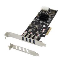 ProXtend PCIe x4 20Gb/s USB3.0 Card 4-Port 5Gb/CH - W128364742