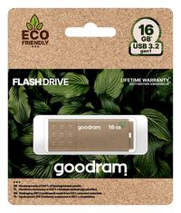 Goodram Ume3 Eco Friendly Usb Flash Drive 16 Gb Usb Type-A 3.2 Gen 1 (3.1 Gen 1) Brown - W128329907