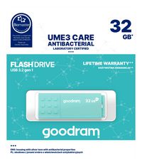 Goodram Ume3 Usb Flash Drive 32 Gb Usb Type-A 3.2 Gen 1 (3.1 Gen 1) Turquoise - W128329910
