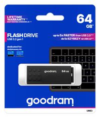 Goodram Ume3 Usb Flash Drive 64 Gb Usb Type-A 3.2 Gen 1 (3.1 Gen 1) Black - W128329916