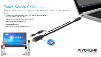 Vivolink Touchscreen Cable 7.5m Black - W128323941