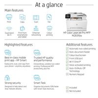 HP Color Laserjet Pro Mfp M283Fdw, Print, Copy, Scan, Fax, Front-Facing Usb Printing; Scan To Email; Two-Sided Printing; 50-Sheet Uncurled Adf - W128329292