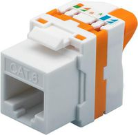 LOGON PROFESSIONAL CAT6 UTP TOOLLESS KEYSTONE JACK WITH ROTATING BUTTON - W128317492