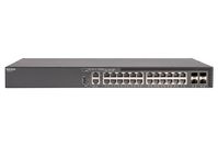 Ruckus RUCKUS ICX 8200 Switch, 24×100/1000/2500 Mbps PoE++ ports, 4×25 GbE SFP28 stacking/uplink-ports, 740 W PoE budget, three-year remote TAC support. Power cord not included. TAA - W128188363