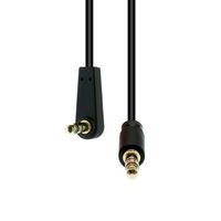 ProXtend Mini-Jack 3-Pin Angled Slim Cable M-M Black 0.5M - W128365932