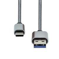 ProXtend USB-C to USB A 3.0 cable 1M Silver braiding - W128366777