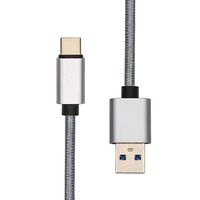 ProXtend USB-C to USB A 3.0 cable 1M Silver braiding - W128366777