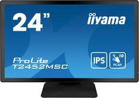 iiyama ProLite T2452MSC-B1 computer monitor 60.5 cm (23.8") 1920 x 1080 pixels Full HD LCD Touchscreen Multi-user Black - W128435041
